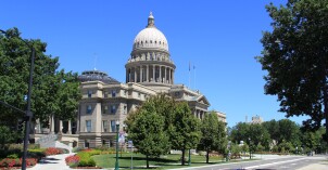 The Idaho State capitol building at Boise, Idaho.