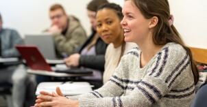 Social Work practice class taught by Grover Wray.