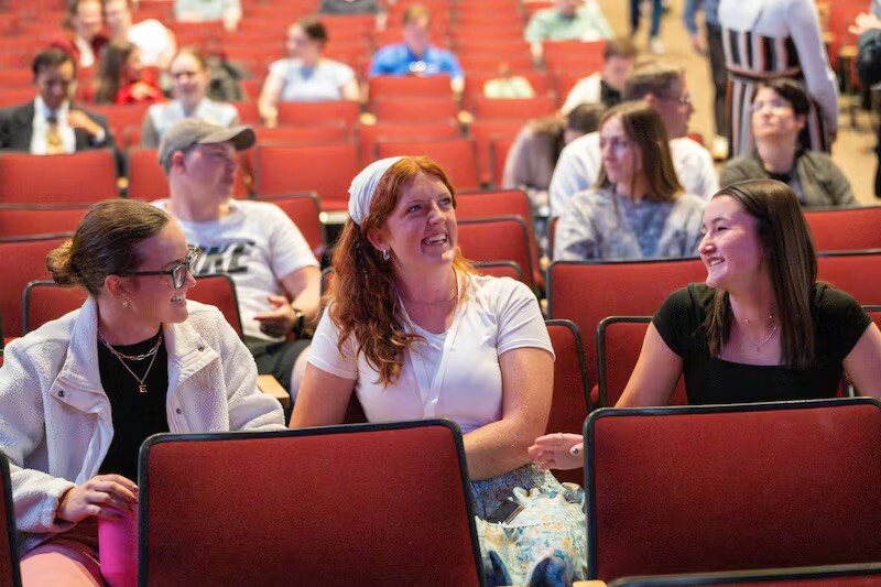Students gather in the BYU-Idaho Center before the Fall 2025 semester-opening devotional on Sept. 16, 2025, in Rexburg, Idaho.