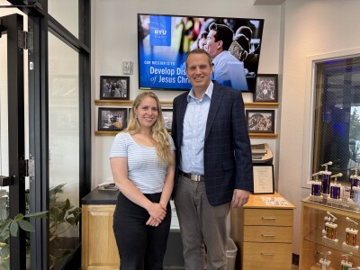 Mattie Johnson and Brian Christensen