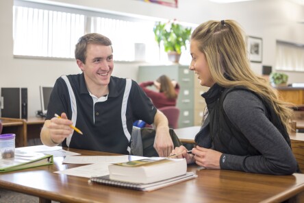 Reading Students come to the reading center to hone skills like reading and test taking.