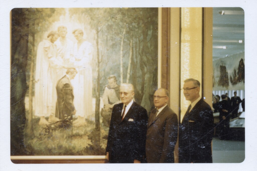 Pres. Hugh B. Brown, Pres. Brockbank, Pres. West