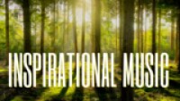 Inspirational Music promo with forest background