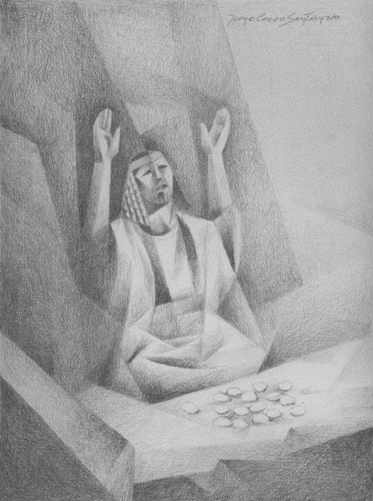 Sixteen Stones, Graphite Study #2, 2019