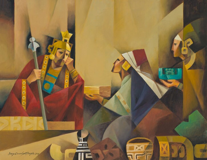 Mosiah Receives the Jaredite Plates, Oil, 2019