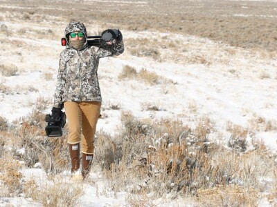 Kris Millgate in snow