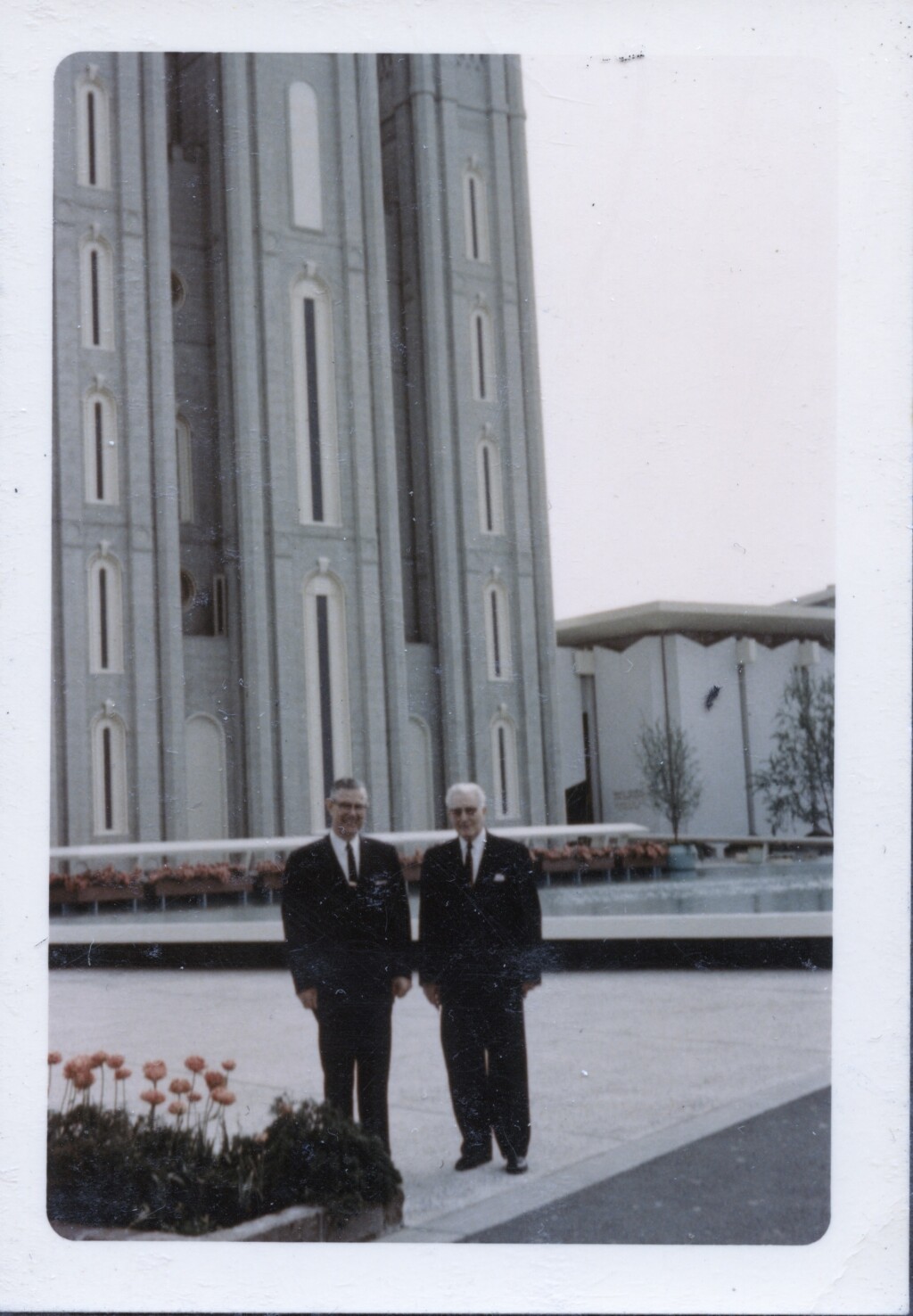 Pres. Hugh B. Brown of the First Presidency Pres. Willburn. C. West of Eastern States Mission