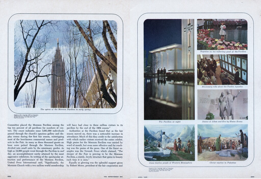 The Improvement Era, April 1965, pg 292 and 293 joined