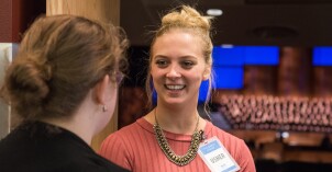 Devotional usher in the I-Center