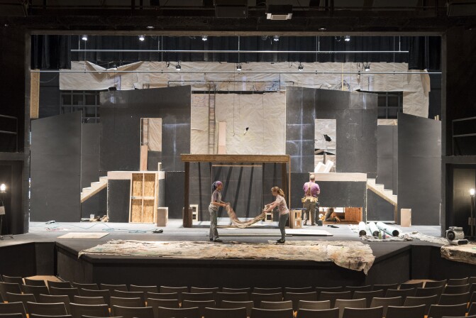 Behind-the-scenes of drama's upcoming play, "A Midsummer Night's Dream."