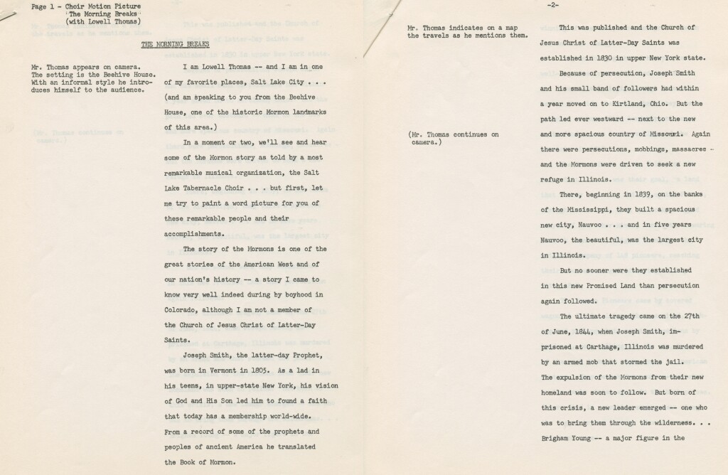 The Morning Breaks pgs 1,2